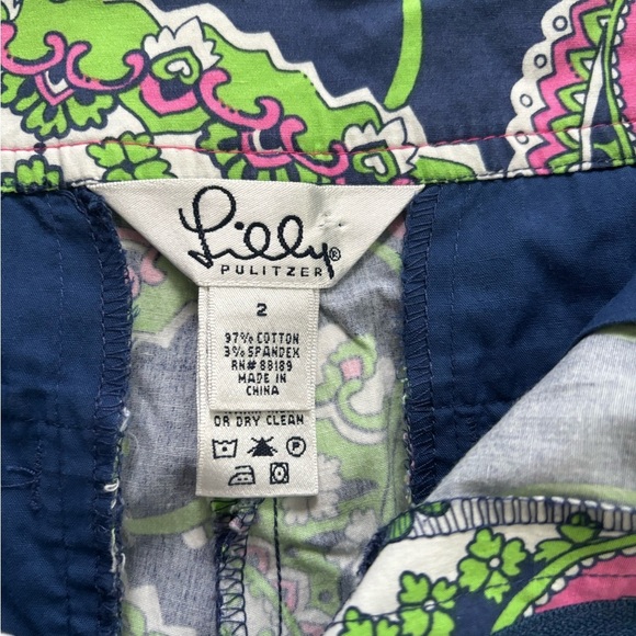 Lilly Pulitzer Randy Bermuda Royal Poinciana cotton size 2 - Picture 4 of 9